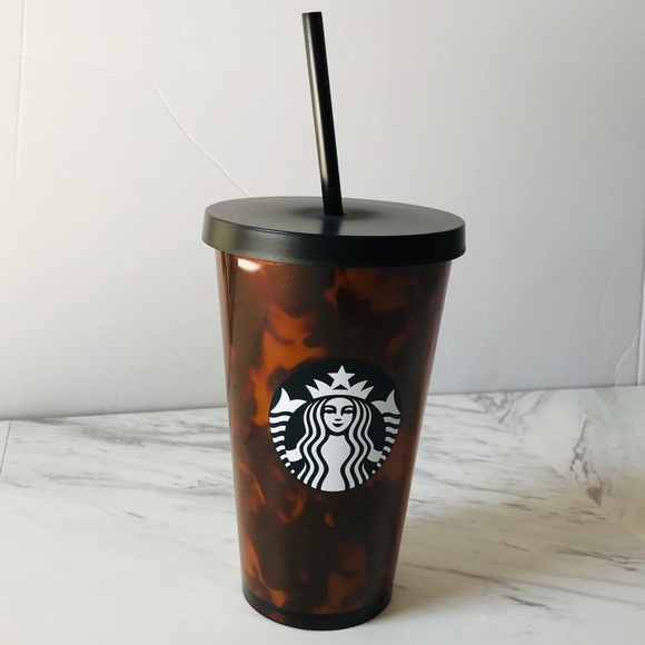 Starbucks Tortoiseshell 16 OZ Tumbler NWT Black - Picture 3 of 6